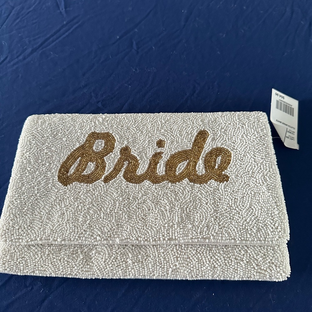"Bride’‎ Beaded Clutch NWT